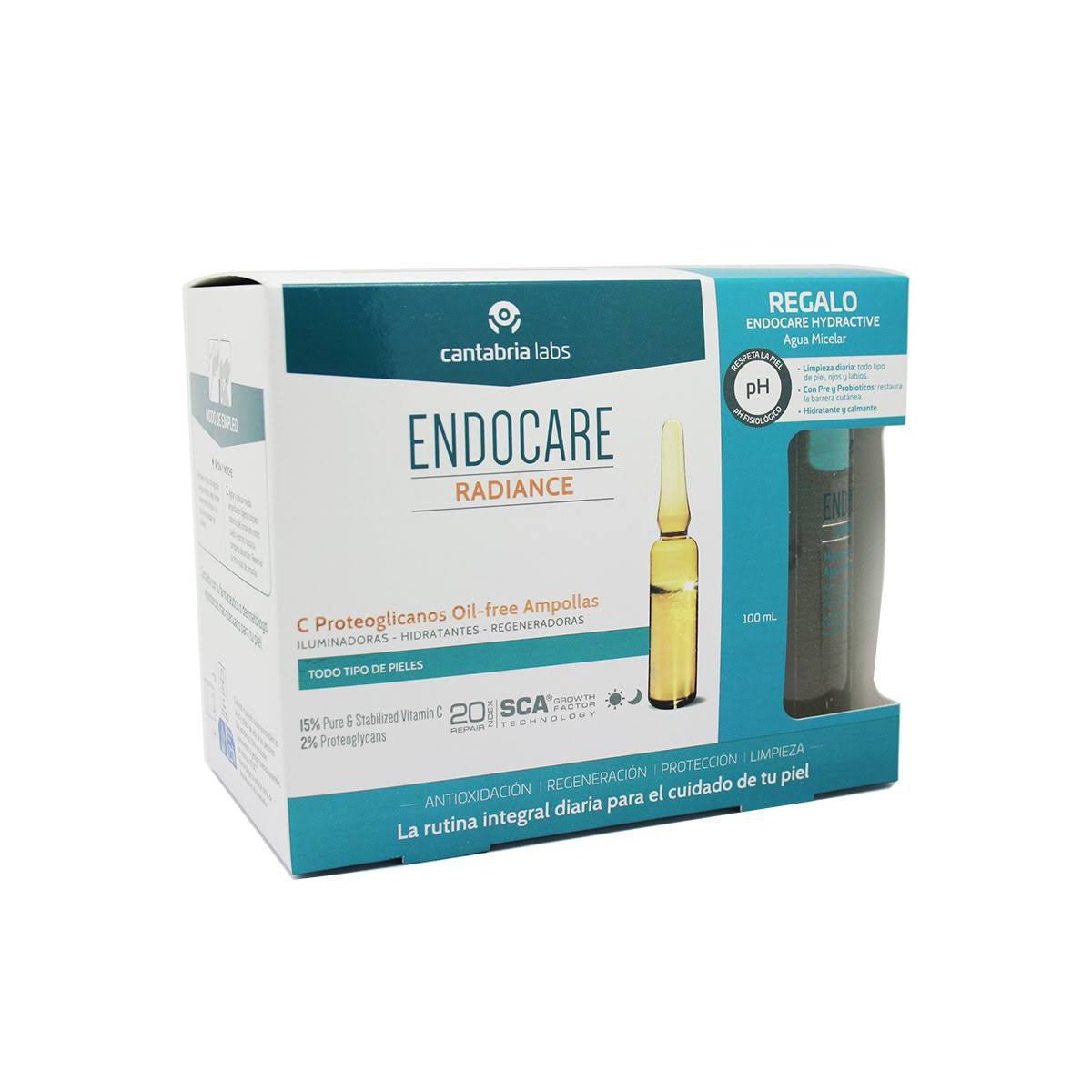 endocare c proteoglicanos oil free 30 ampollas agua micelar promo