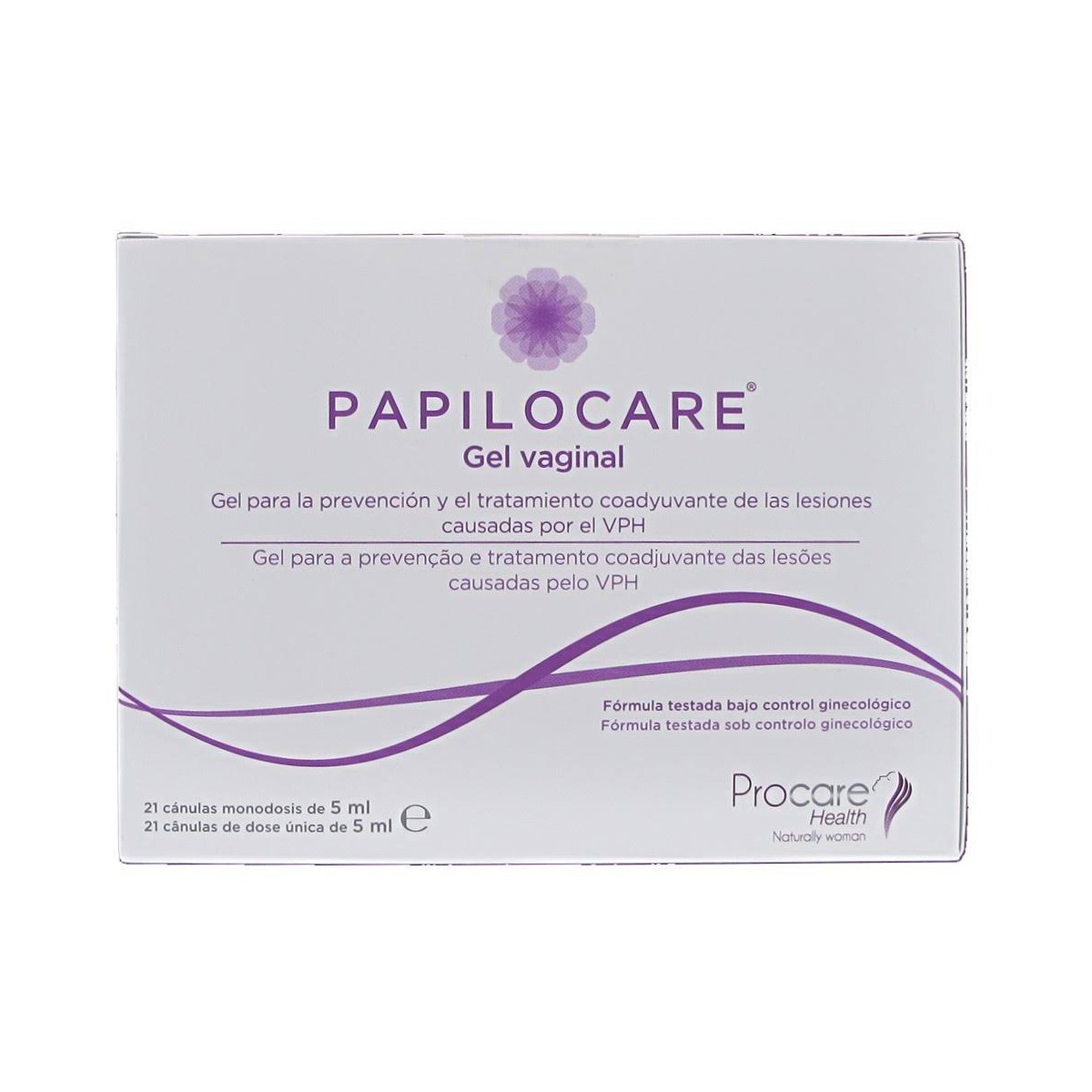 papilocare gel vaginal 21 canulas 5 ml