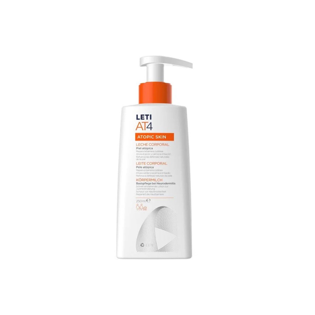 leti at 4 leche corporal 250ml