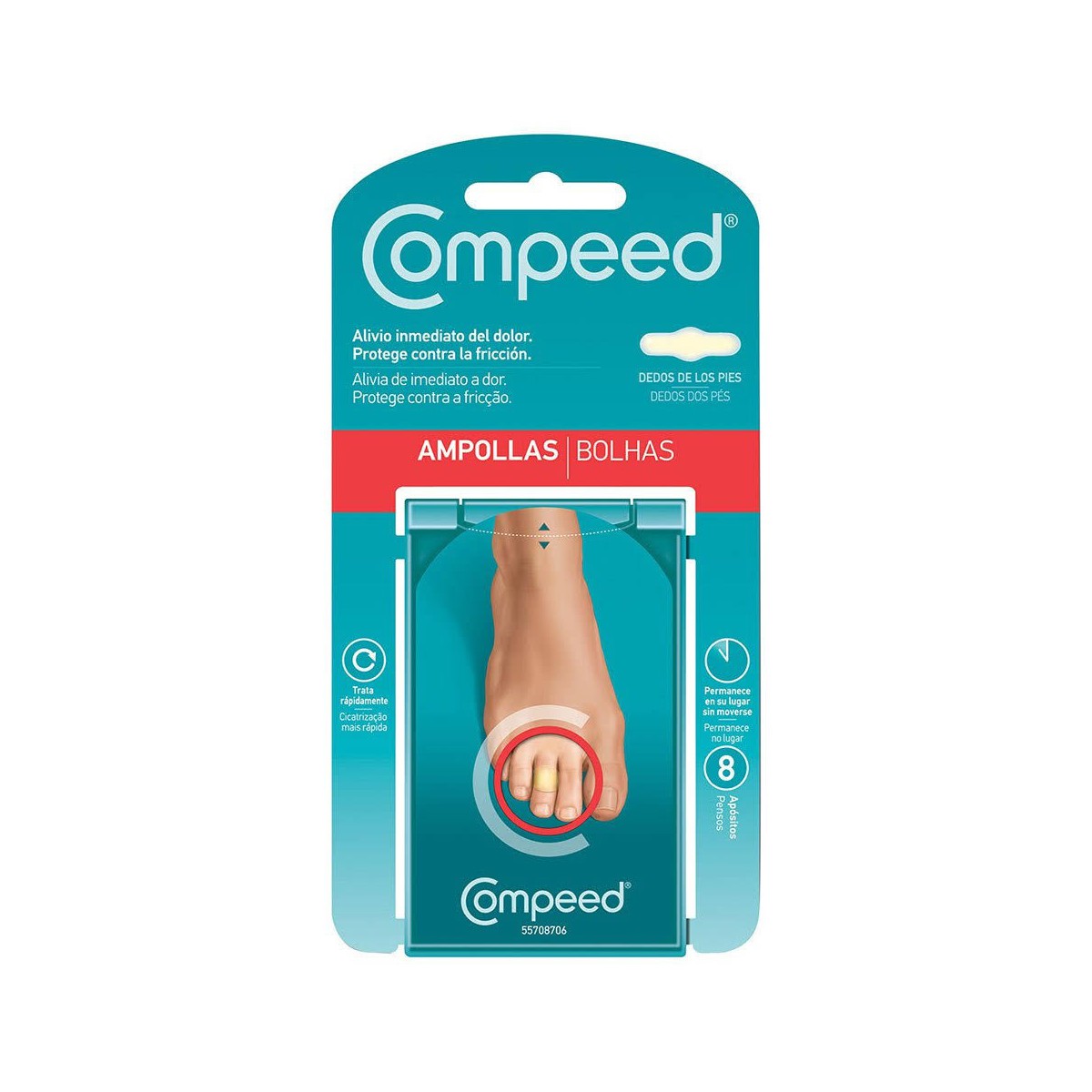 compeed ampollas dedos pies 8 apositos