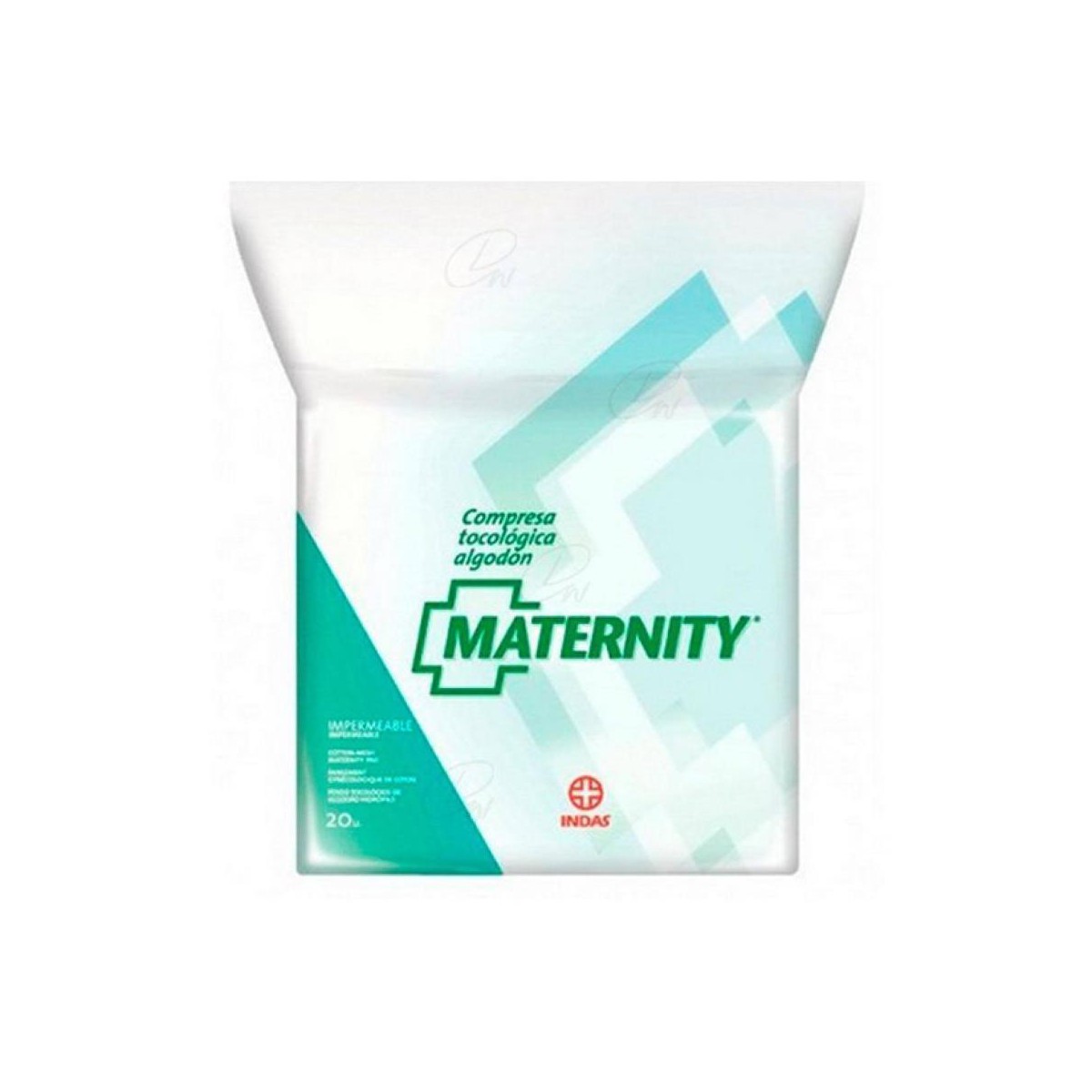 maternity 20 compresas algodon
