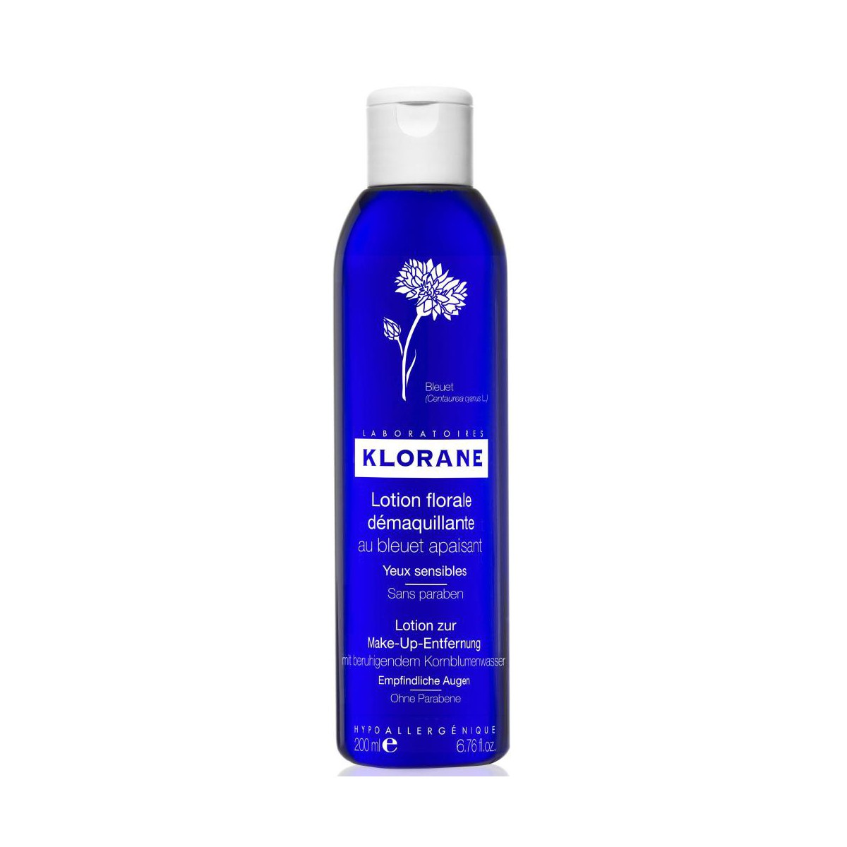 klorane desmaquillante de ojos al aciano 200 ml