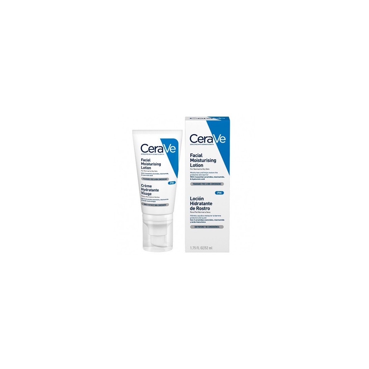 CERAVE LOCION HIDRATANTE DE ROSTRO PIEL NORMAL...