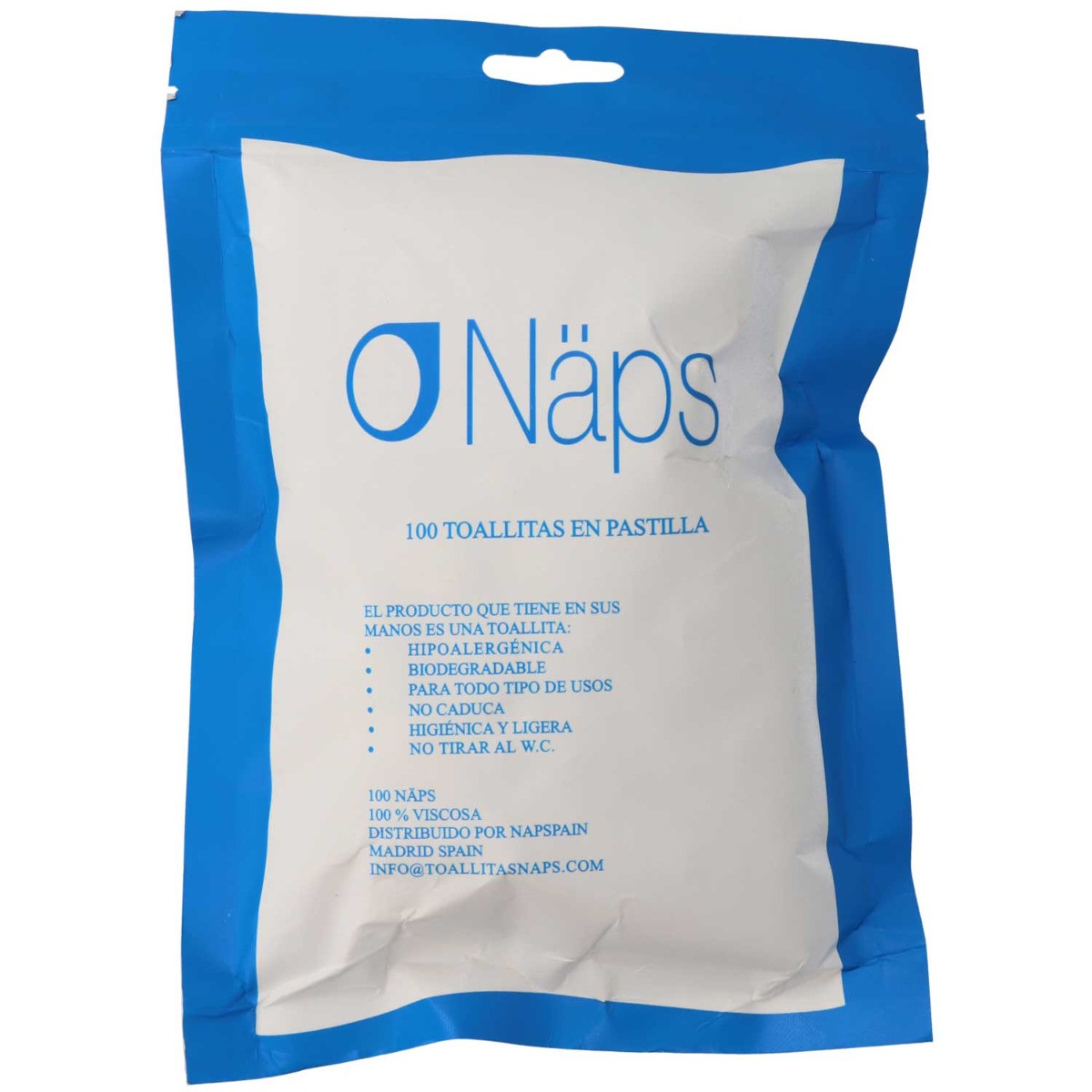 TOALLITAS NAPS ENVASE 100 UNIDADES