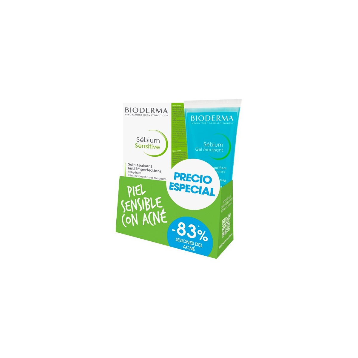 PACK SEBIUM SENSITIVE + GEL MOUSSANT
