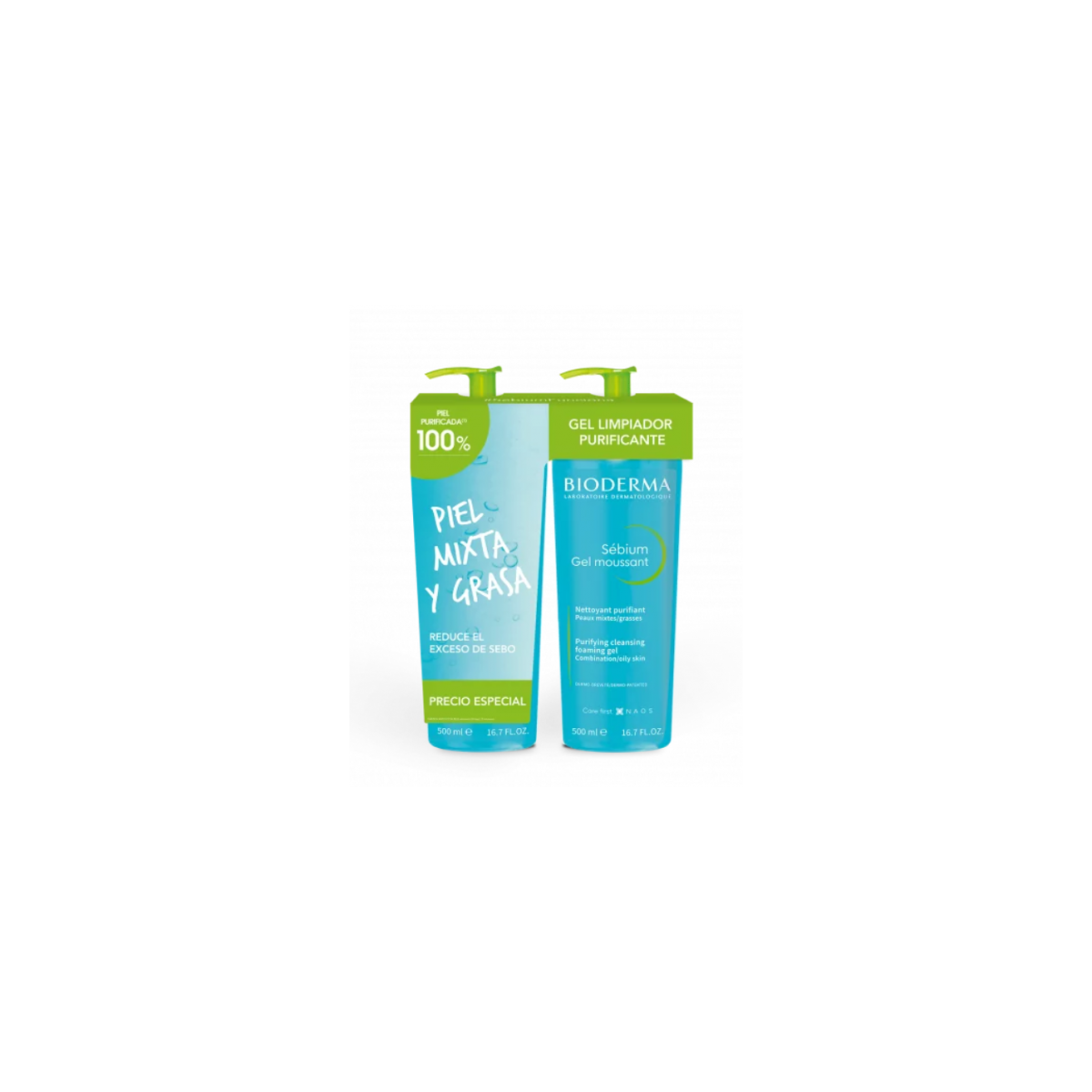 DUPLO GEL SEBIUM 2X500 ML