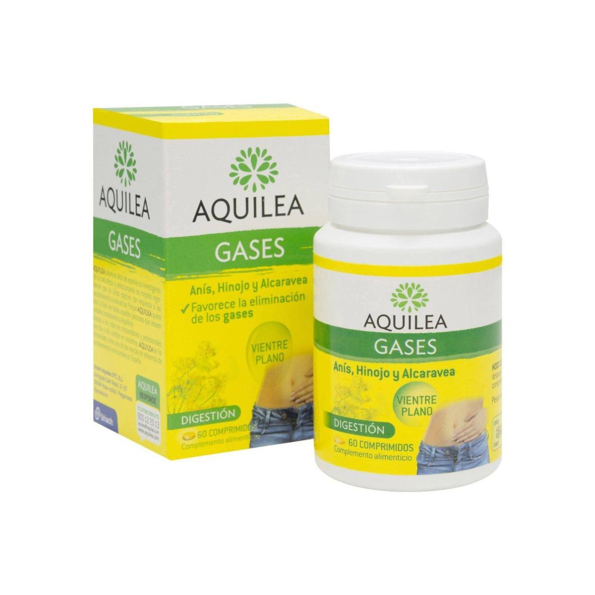 aquilea gases 60 comprimidos