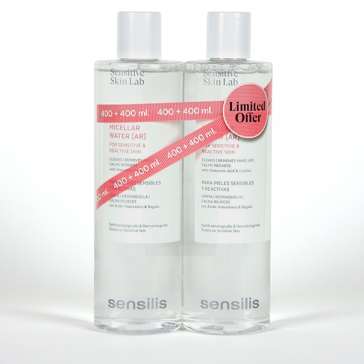 PACK SENSILIS AGUA MICELAR 400+400ML