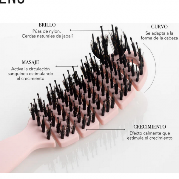 MONCHO MORENO CEPILLO MINI ROSA MAGIC BRUSH