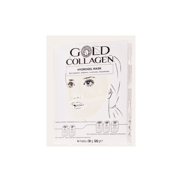 GOLD COLLAGEN HYDROGEL MASK  4 UNIDADES 30 G