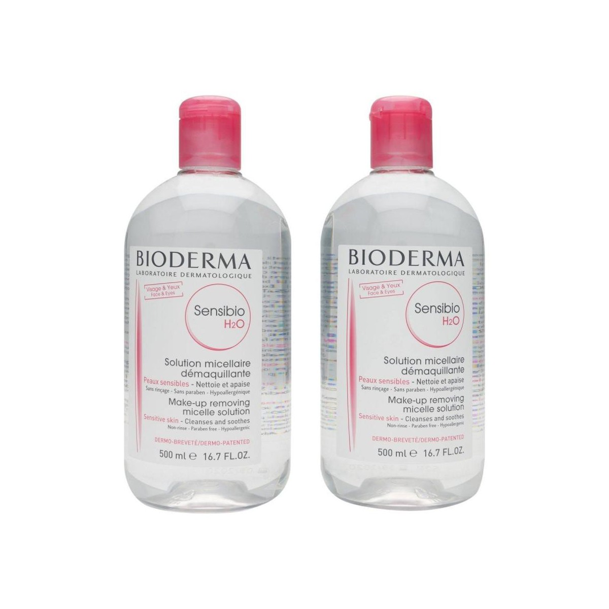 bioderma duplo agua micelar sensibio h2o 500 ml